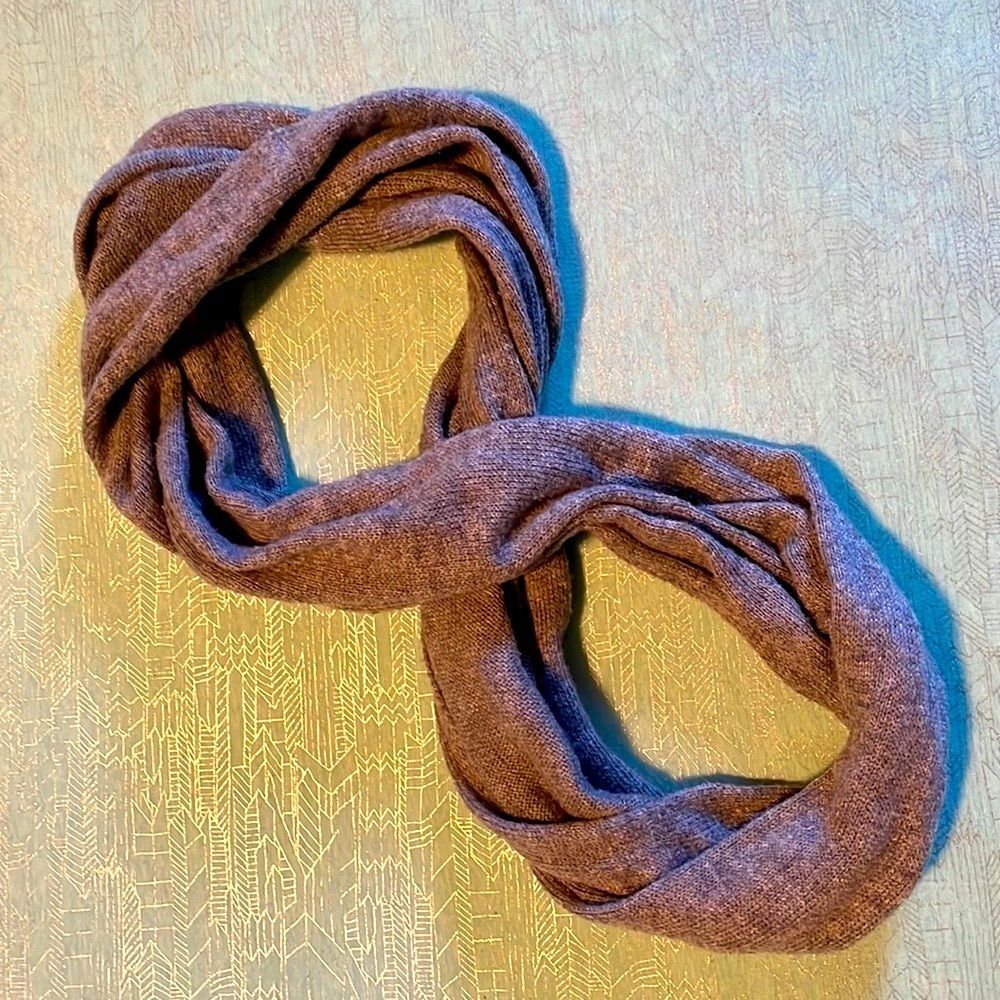 H&M knit Circle Scarf grey/gray 20x30